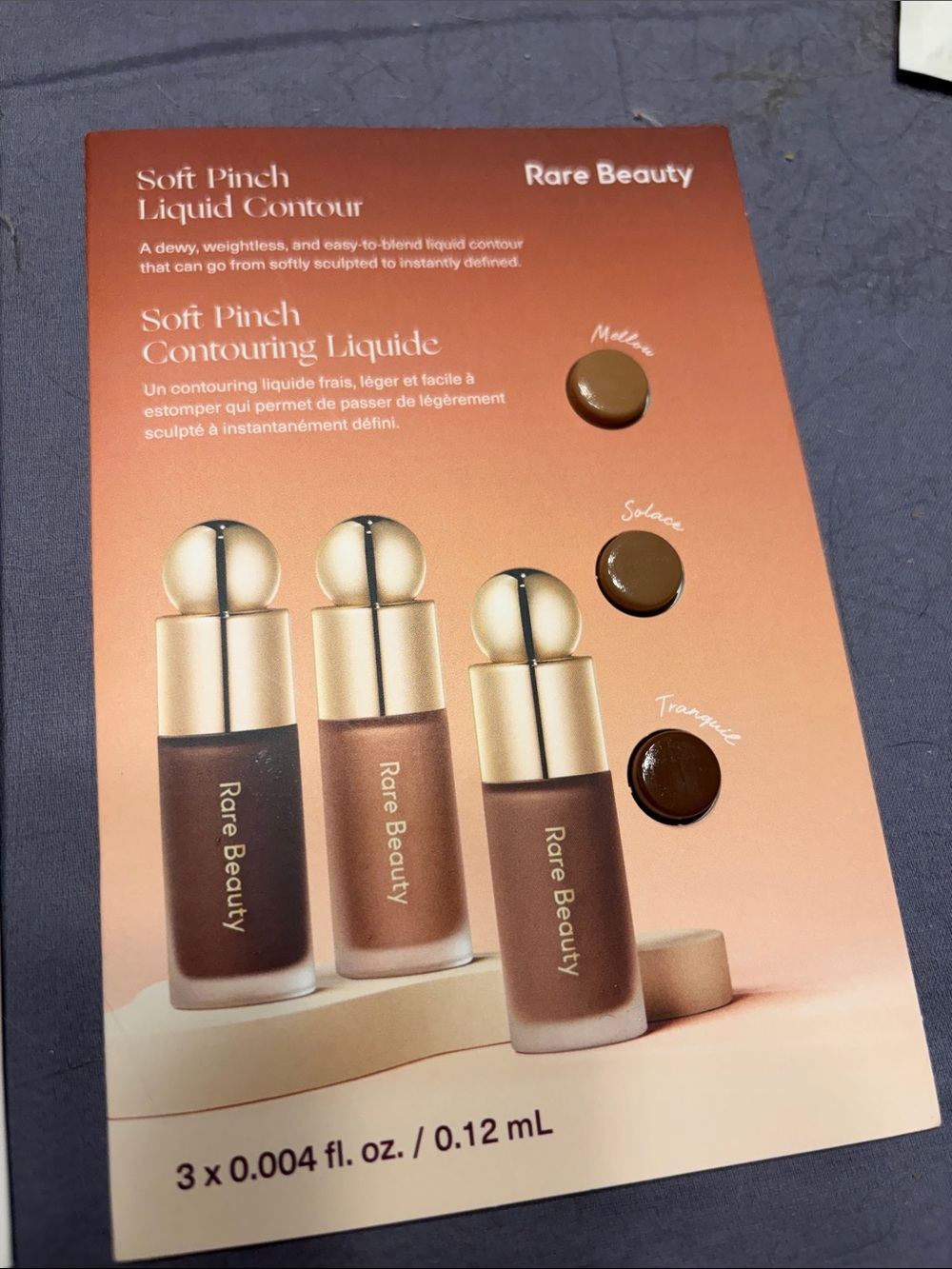 Rare Beauty Soft Pinch Liquid Contour Trio — warm brown shades